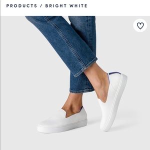Rothy’s Bright White Sneakers EUC! 10.5